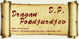 Dragan Popđurđev vizit kartica